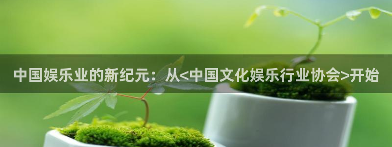 u8国际平台：中国娱乐业的新纪元：从<中国文化娱乐行业协会>开始