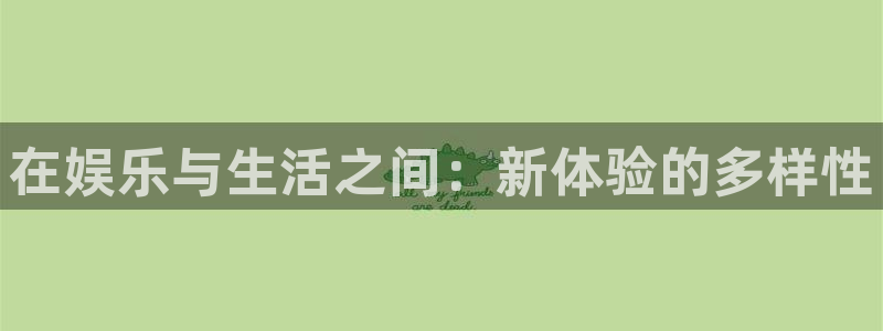 u8国际网站：在娱乐与生活之间：新体验的多样性